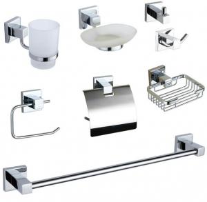Best OEM Stainless Steel Bathroom Hardware Set Towel Bar And Toilet Paper Holder wholesale