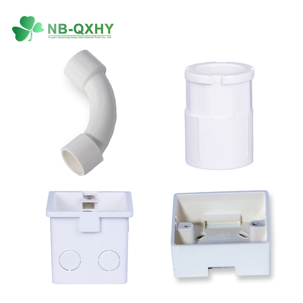 OEM White Plastic Electric Cable Conduit Switch Box for Wire