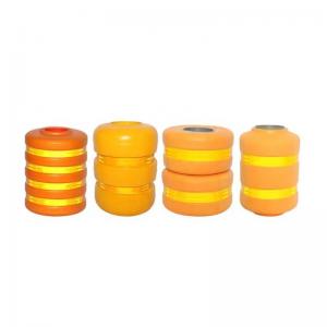 Best PU Foam Plastic Roller Barrels Design Yellow Color Roadside Roller Crash Barrier wholesale