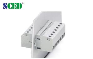 Best Pitch 10.10mm Feed Through Terminal Blocks 65A 2P-24P Right Angle Wire Inlet wholesale