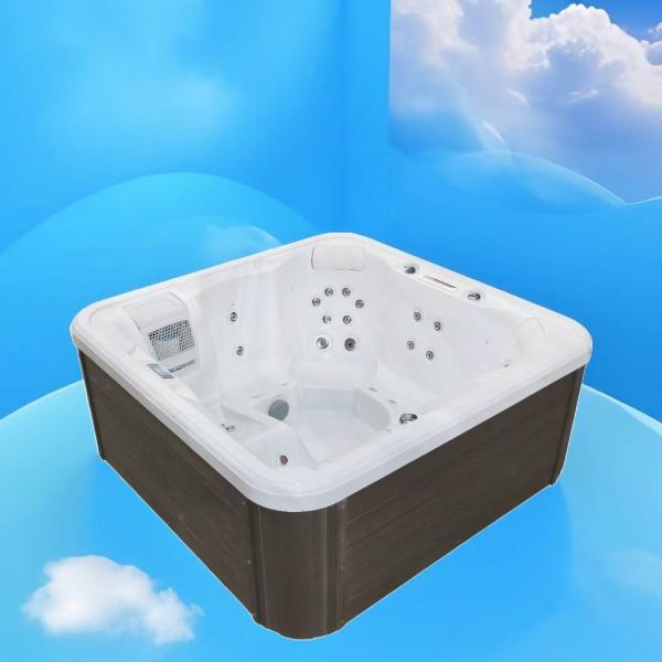 Cheap Freestanding Acrylic Massage Heating Bathtub Outdoor Soaking Spa Hot Tub for sale