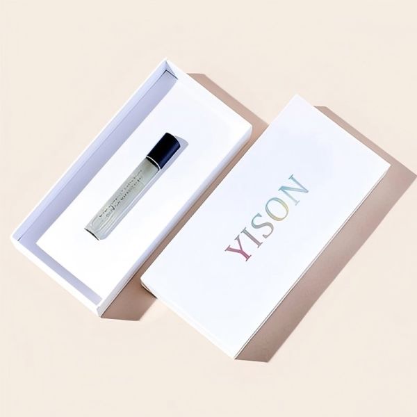 Customized Perfume Sample Box With Paper Inner Tray And Matte Coated Film