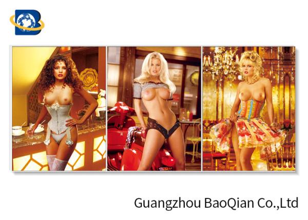 Cheap 3D Flipped Wall Decorative Photos With Sexy Naked Beautiful Girl for sale