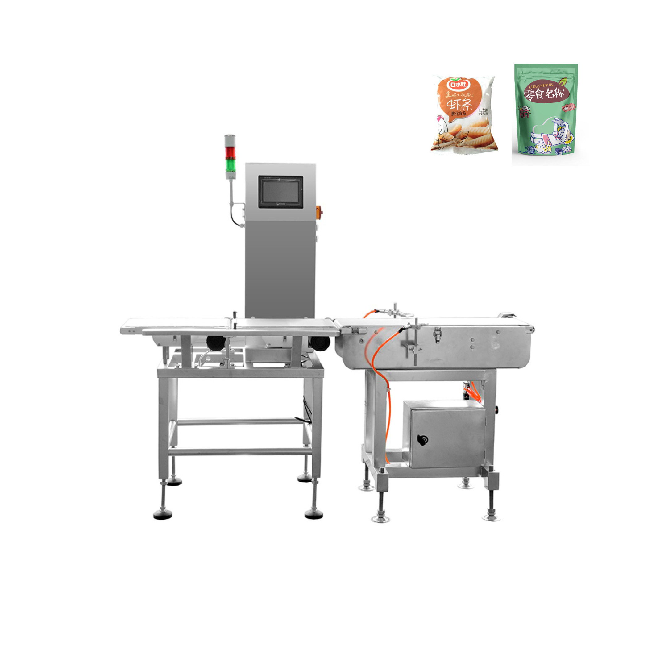 Best Automatic 304ss Frame Check Weigher Machine With Air Blow Rejection wholesale