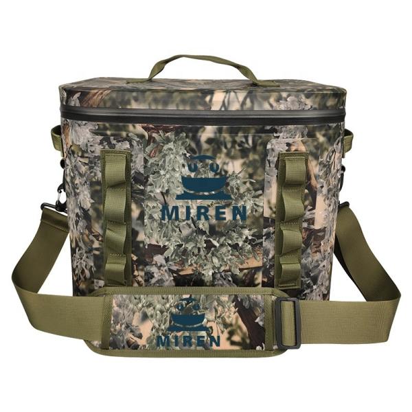 Waterproof 20l Cooler Backpack , Camouflage Soft Sided Coolers For Camping Hiking