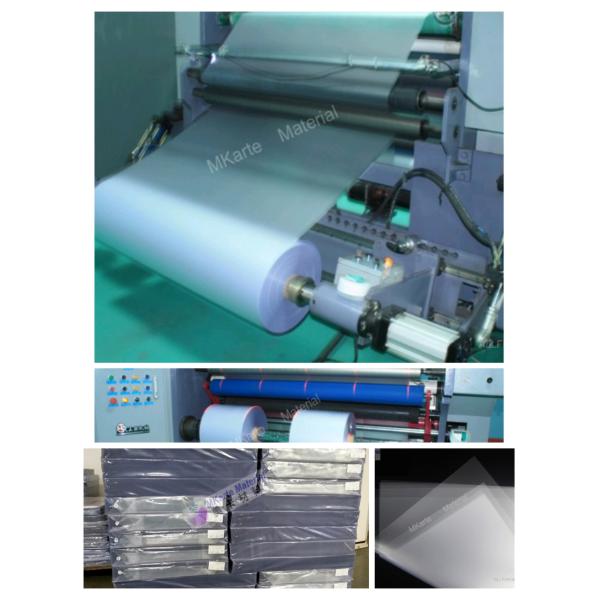 Transparent PVC Coated Overlay One Side Glue Coating With Excellent Peeling Strength