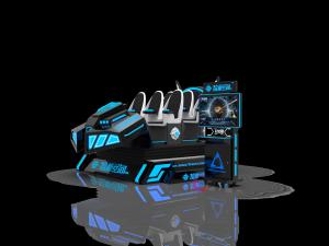 China Virtual Reality Game Equipment 6 Seats 9d Virtual Reality Roller Coaster Simulator on sale