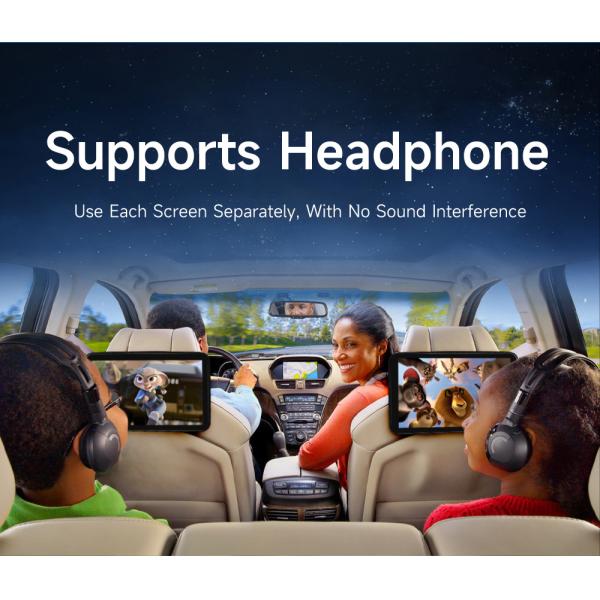 1280*800 Resolution Aux in Function Car Headrest Monitor With HDMI TV for MP5 Player