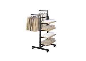 Best Recyclable Metal Garment Display Stand Floor Standing 450MM Width For Retail Store wholesale