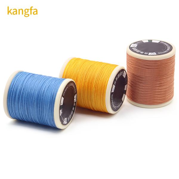 70m High Tension Polyester Thread for Leather Sewing 0.6mm Yarn Count Cored Sewing Thread
