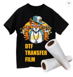 Best White Ink Printable T Shirt Heat Transfer Film Non Slip PET  For DTF Digital Inkjet Printer wholesale