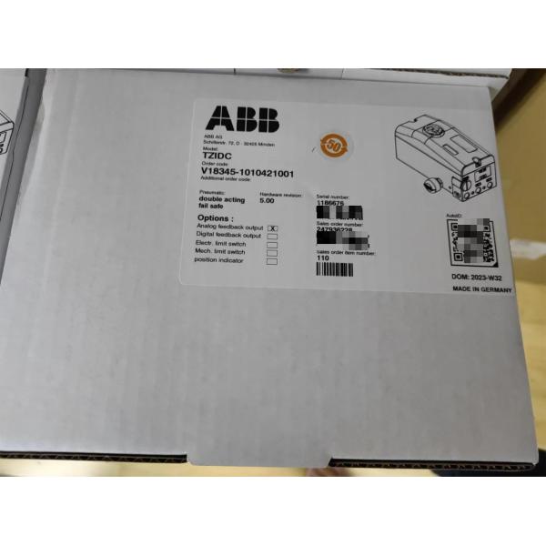 Digital ABB TZIDC Valve Positioner 20mA V18345-1010421001