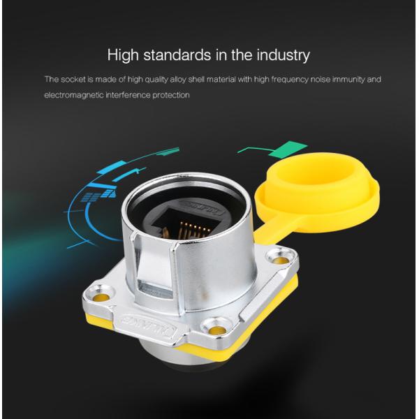 Cnlinko Waterproof IP68 Ethernet Cable Rj45 Connector Socket for LAN Network System