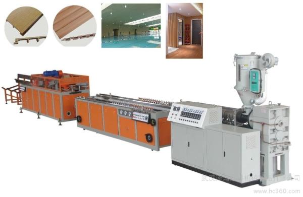Cheap Popular Easy Operated WPC Profile Extrusion Line Low Energy Consumption for sale