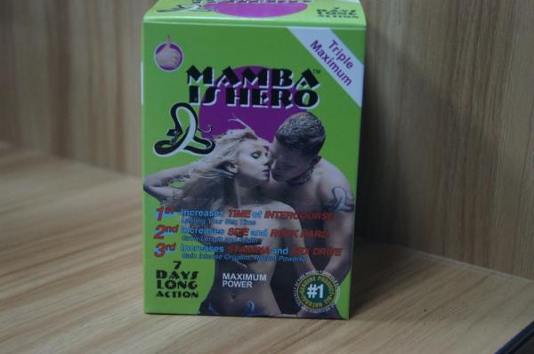 Cheap Black Mamba Sexual Pills Paper Box Packaging / Blisters Card With Embossing for sale