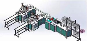 Multifunctional Pollution Face Mask Production Line Computer PLC Programming Control