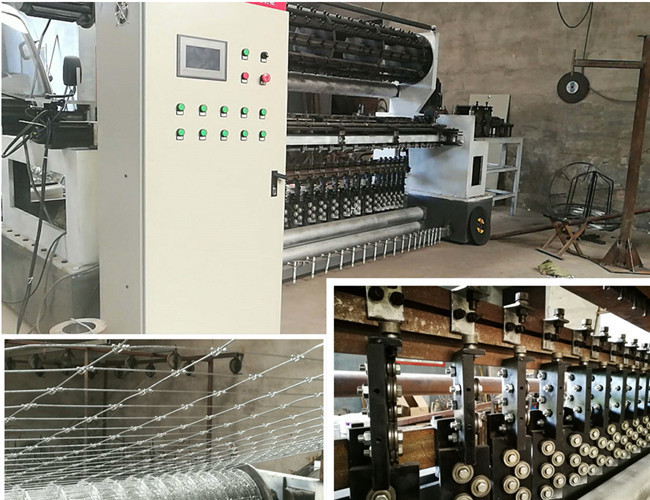 PLC Control 2.4m Width Fixed Knot Fence Machine