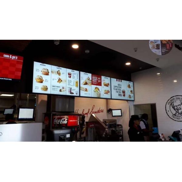 Ultra Thin Touch Screen Advertising Displays Digital Signage 1920*1080 Resolution