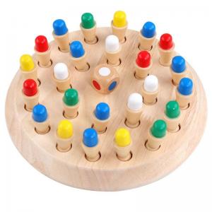 Best 5.5cm Wooden Montessori Baby Toys Memory Matchstick Chess Game wholesale