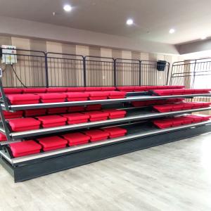 Best Silver Retractable Bleacher Seating System Customization Height Available wholesale