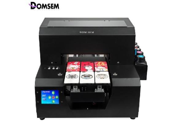 Cheap Multi - Functional A4 UV Flatbed Printer / Glass Printing Equipment Instant Drying for sale