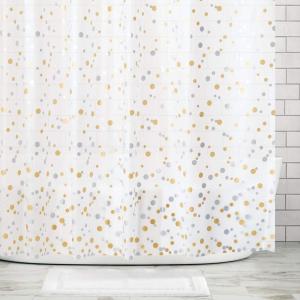 Best Factory Wholesale Fashionable PEVA Plastic Shower Curtain With Hooks for Bathroom wholesale