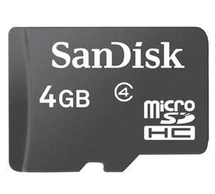 Cheap SanDisk microSD card,  TF 4GB class4,mobile phone memory card for sale