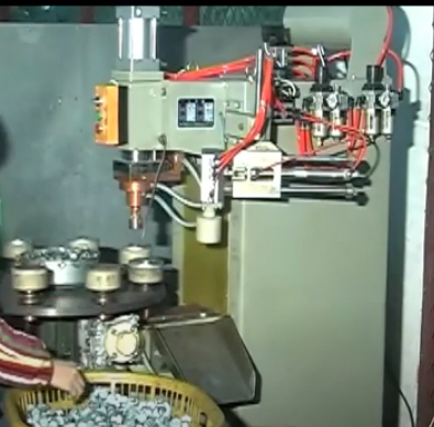 Oil Filter Making Automatic Turntable Bypass Valve Bump Welding Machine
