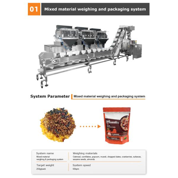 Automatic Parrot Food Packing Machine with Multihead Weigher