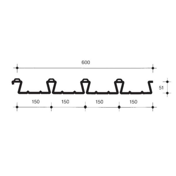 1220/1250mm Width 1.5mm Deck Roll Forming Machine