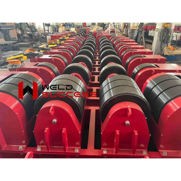 CR-80 Ton Welding Tank Rollers Bolt Adjustment With Motorized Moving Wheels