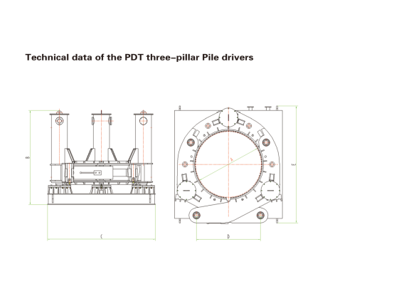 Pdt100 Hydraulic Casing Puller , Pipe Pulling Machine