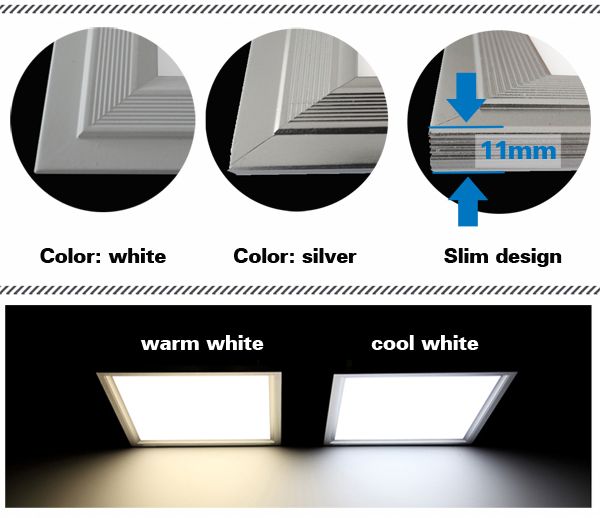 Super Slim 12W LED Panel Light Recessed , AC 85 - 265 Volt LED Lighting Panel