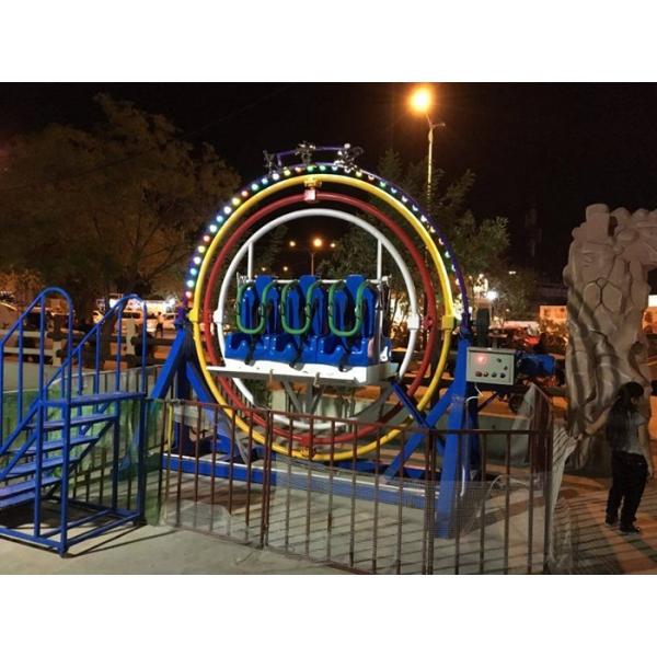 Adults 360 Degree Human Gyroscope Ride 6 Seats With Led And Music Function