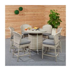 Best Upgrade Your Outdoor Entertainment Area with AJUNION PE Rattan Bar Furniture Set wholesale
