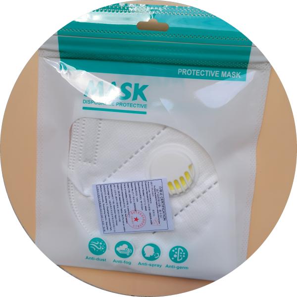 Adults 5Ply Disposable Protective Face Mask KN95 With Single Valve