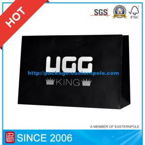 Best Custom Black Paper Shopping Gift Bag wholesale