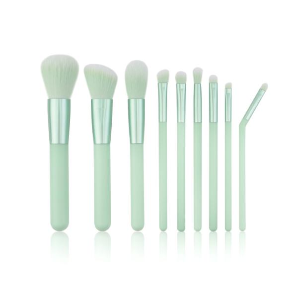 Cheap Portable Travel 9pcs OEM Plastic Makeup Brushes for sale