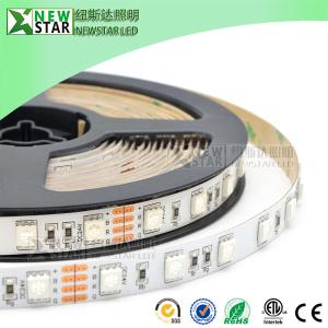 China SMD5050 RGB Led Strips 30/60/72/96/120/144/240leds full color DMX 5050 12v 24v 5050SMD rgb led strip lights for KTV bar on sale