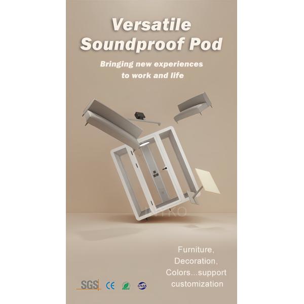 35dB Soundproof Office Pod for 2-4 Person Meetings