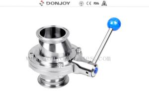 China 1.5 Silicone Gasket Sanitary Butterfly Tri Clamp Valve on sale