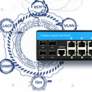 China 12 Port Gigabit Managed Industrial Ethernet Switch IEEE 802.3at PoE+ Layer 2 on sale