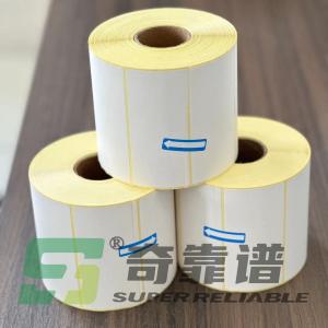 Best Thermal Paper Sticker Barcode Sticker with Yellow Color Glassine Liner wholesale