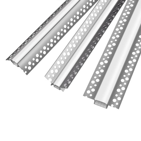 Cheap Bend LED Strip Aluminum Light Channel Plaster Aluminum Extrusion Parts for sale