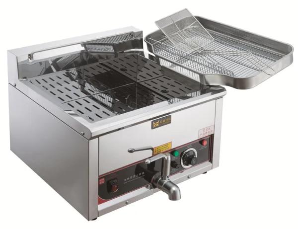Cheap Food Stainless Steel Natural Gas Deep Fryer 15L Large Capacity for sale