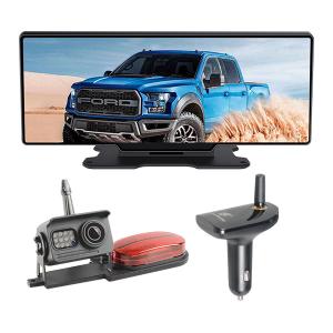 Best Less Than 200ms Mirror Dash Cam Backup Camera 12&quot; Touch Screen wholesale