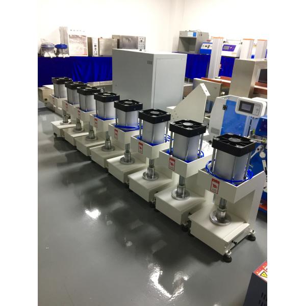 5-ton pneumatic specimen cutting machine operational view