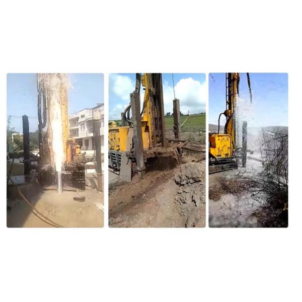 450m Crawler Hydraulic Rotary Drilling Rig Diesel Engine Driven Dth
