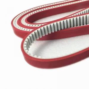 Best T5/T10 Trapezoidal Pull Down Tooth Best Rubber Timing Belt Red Covered toothed Belt with Coating wholesale