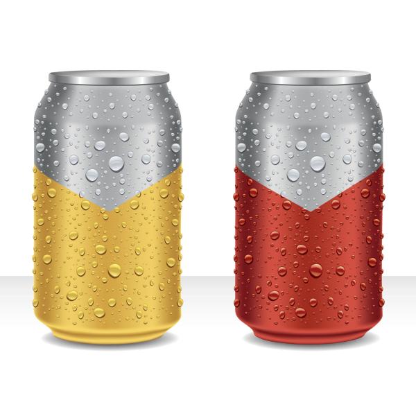 Round Empty Aluminum 8.4 Oz Slim Can Drinks 250ml 0.27mm Thickness